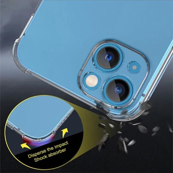 Chickmouth iPhone 15 Plus Case (Pack of 4) Shockproof Yellowing Resistant, Clear - Picture 6 of 6